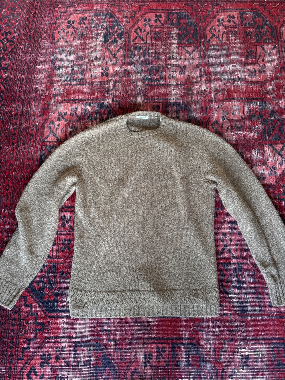 3sixteen Crewneck Sweater in Heather Brown